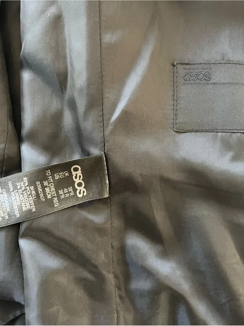 ASOS Dark Green Men's Formal Waistcoat Vest 38 Regular